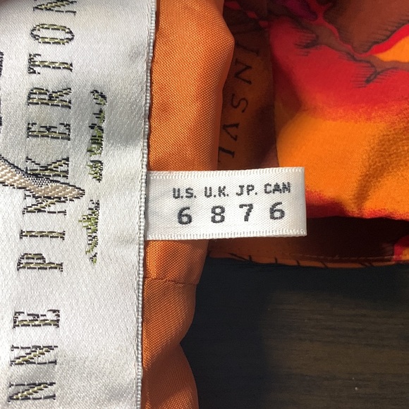 Anne Pinkerton | Travel Map Sleeveless Button Down Vest | burnt orange - Picture 11 of 13